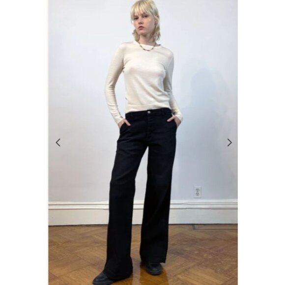 Unified Unlimited Denim - Unified Unlimited High Rise Denim Relaxed Jeans Black Wash Women's Size 6 NWT